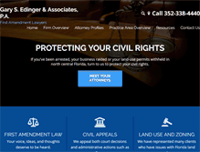 Tablet Screenshot of edingerlawoffice.com